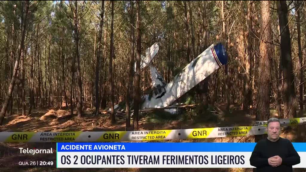 Acidente com avioneta em Vila Nova de Cerveira deixa dois feridos