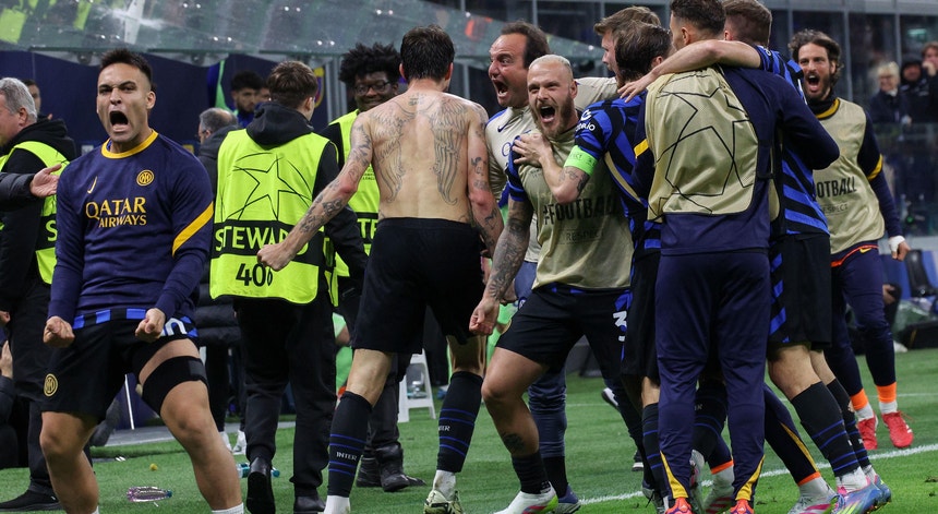 Inter conquista FC Barcelona no prolongamento e avança para a final da 'Champions'