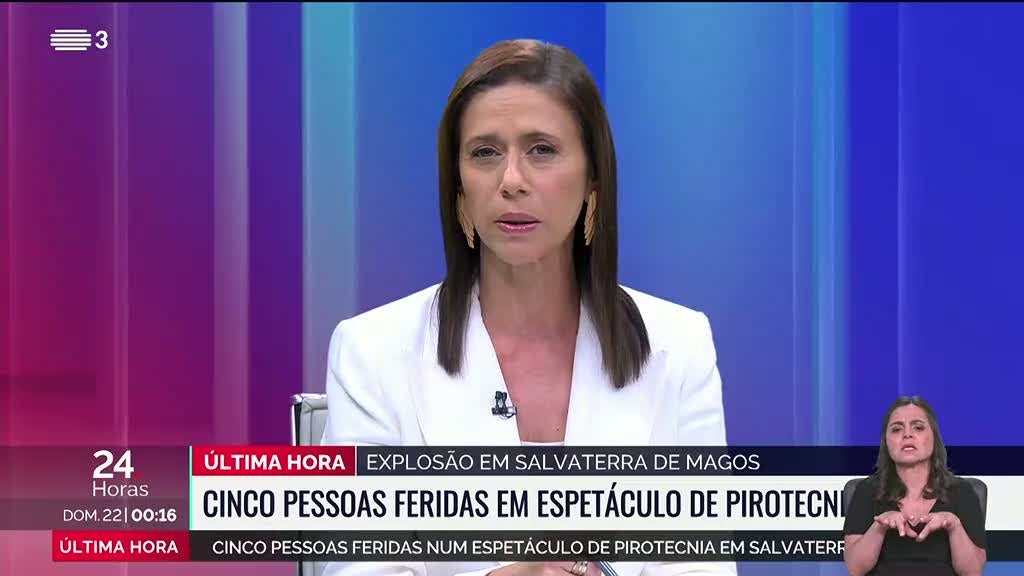 Acidente com fogos de artifício em Salvaterra de Magos deixa cinco feridos