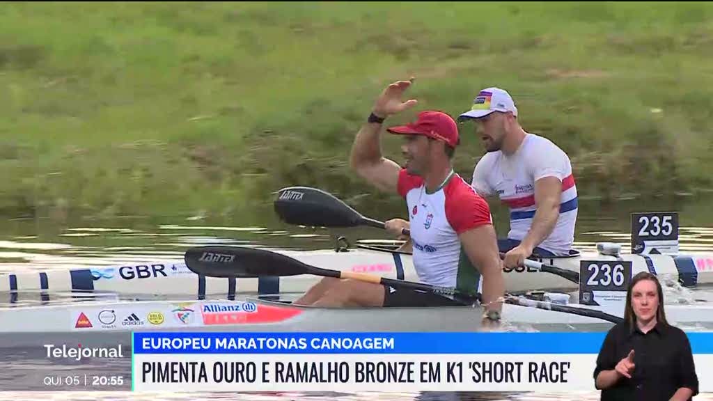 Europeu de K1: Pimenta conquista o ouro e Ramalho fica com o bronze
