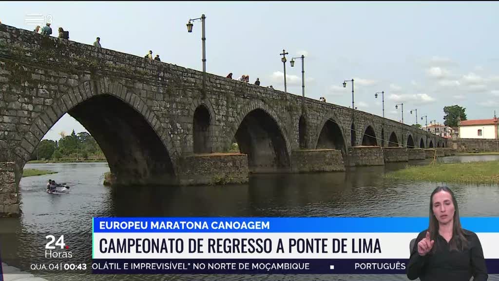 <p>Já está! Segue a sugestão de título mais cativante:</p>
<p><strong>Canoagem em Ponte de Lima: Campeonato da Europa de Maratona promete emoção à beira rio!</strong>  </p>
<p>Que achas? :)</p>