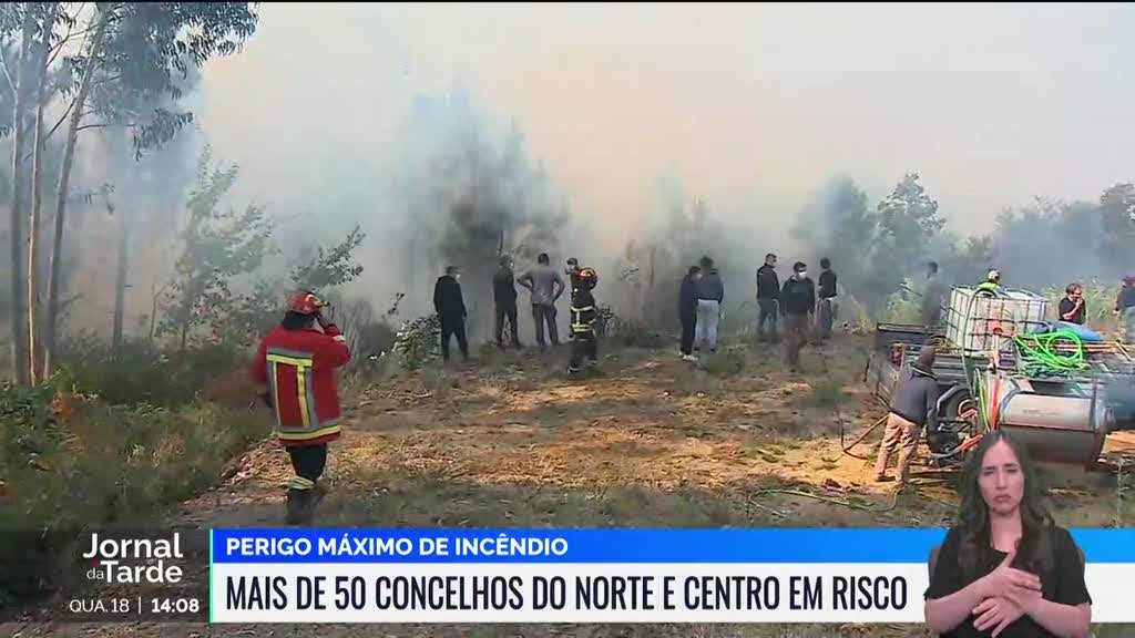 Mais de 50 concelhos do Norte e Centro em risco extremo de incêndio – Alerta Máximo!