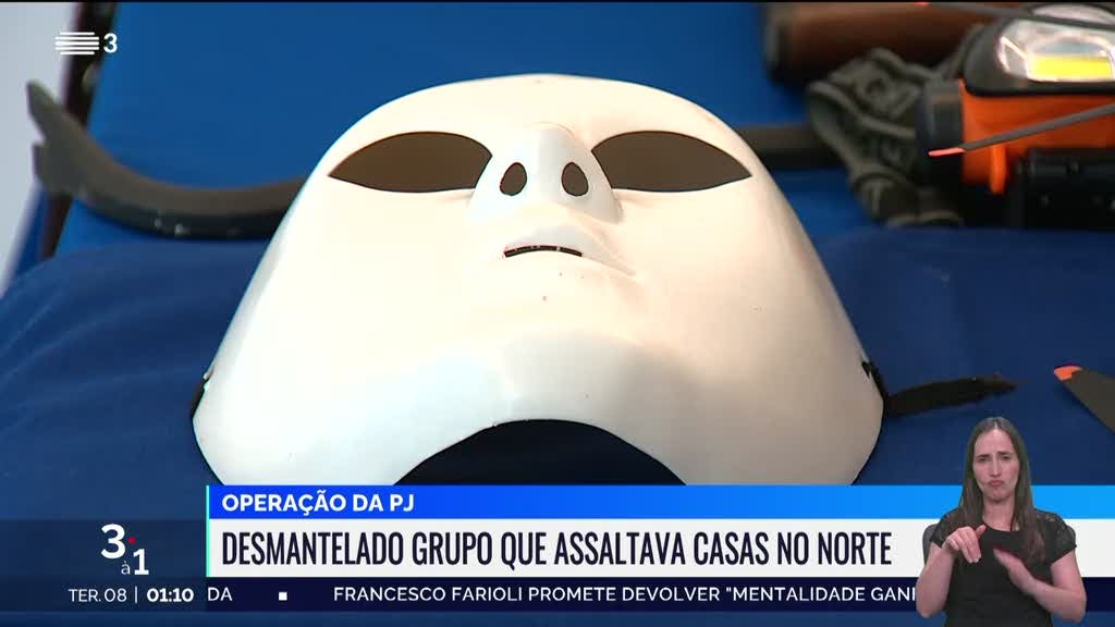 Polícia Judiciária prende gangue responsável por assaltos a residências no norte de Portugal